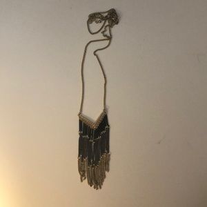 Gold Long Chained Necklace